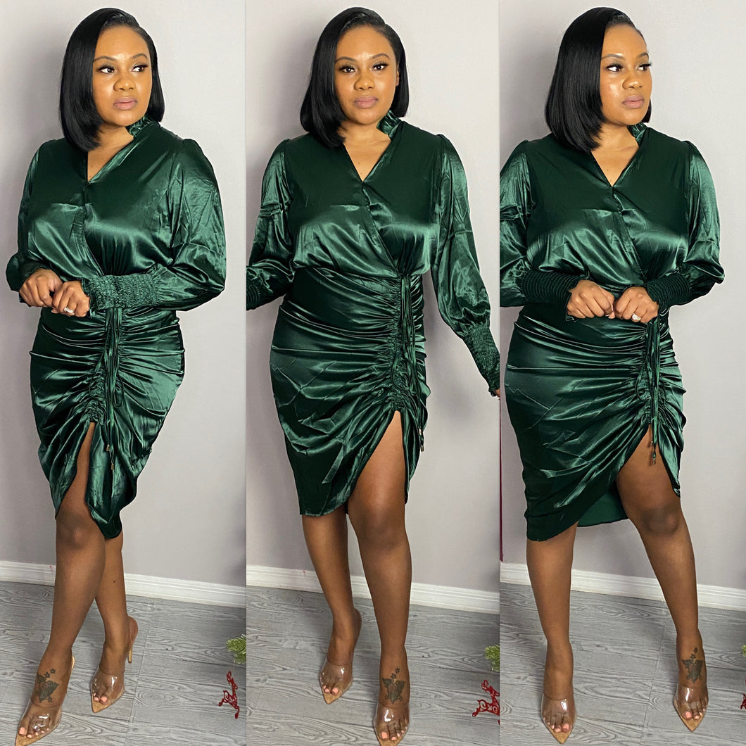 Emerald Dress-Dress-TJS Beautique